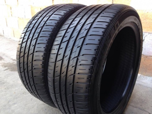 ยาง FALKEN 245-45-18 ปี 13 2 เส้น 3000  สภาพสวยๆเนื้อนิ่มๆไม่มีปะไม่บวมไม่กินข้าง  ดอกยางเหลือเยอะวิ่งใช้งานใด้อีกนานค่ะ