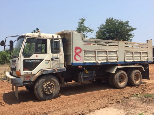 ขายรถบรรทุกสิบล้อดัมพ์ Mitsubishi MA เครื่องเดิม 6D16-195 แรง 2 เพลา 10 เกียร์ เบรคใหญ่ กระบะดัมพ์เคซี แชสซีสวย ทะเบียนพร้อม