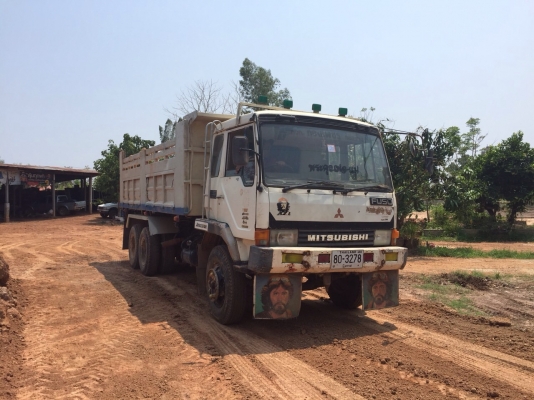ขายรถบรรทุกสิบล้อดัมพ์ Mitsubishi MA เครื่องเดิม 6D16-195 แรง 2 เพลา 10 เกียร์ เบรคใหญ่ กระบะดัมพ์เคซี แชสซีสวย ทะเบียนพร้อม