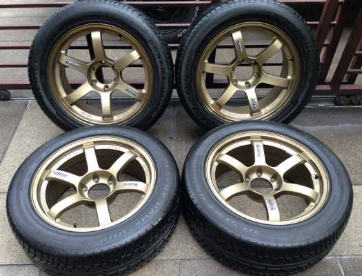 ล้อ Volk TE37 ขอบ 20 พร้อมยาง 265 50 20 กลางปี14 ราคาไม่แพง