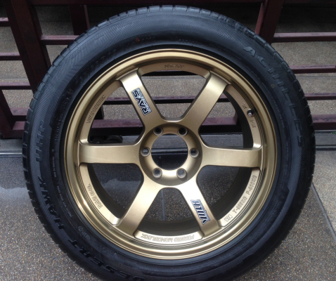 ล้อ Volk TE37 ขอบ 20 พร้อมยาง 265 50 20 กลางปี14 ราคาไม่แพง