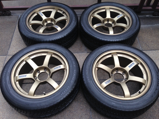 ล้อ Volk TE37 ขอบ 20 พร้อมยาง 265 50 20 กลางปี14 ราคาไม่แพง