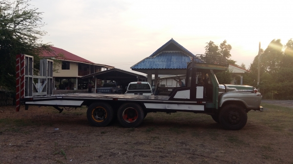 ขาย10ล้อ หัวยาวเพลาเดียว เทเลอร์รถเกี่ยว พื้นต่อใหม่