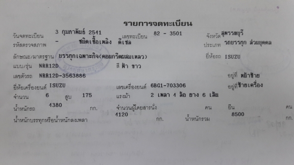 ISUZU NRR โม่ปูน 2.5 Q ทะเบียนพร้อม เครื่อง 6BG-175 ทิฟฟี่ แอร์เย็น รถใช้งานอยู่ ISUZU NRR โม่ปูน 2.5 Q ทะเบียนพร้อม เครื่อง 6BG-175 ทิฟฟี่ แอร์เย็น รถใช้งานอยู่