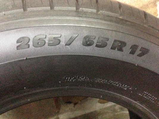 ยาง มิชลิน 265-65-17