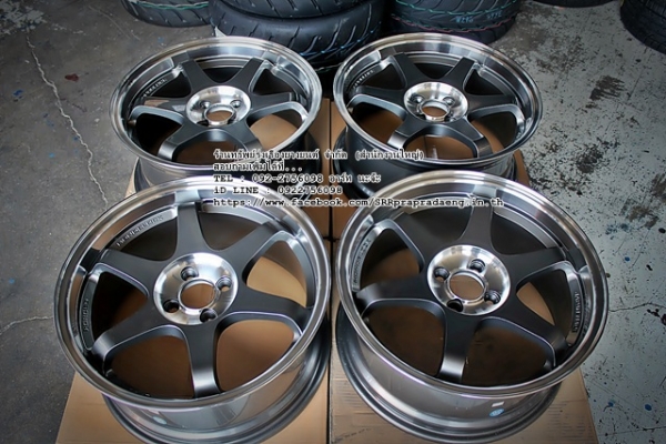 TE37 SL ขอบ17X8 ET35 4H100 สี GM/CP/LP