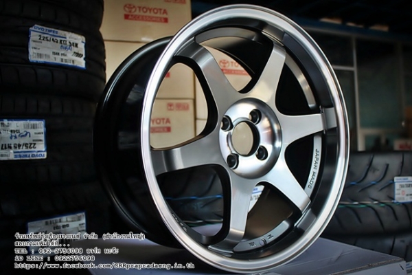 TE37 SL ขอบ17X8 ET35 4H100 สี GM/CP/LP