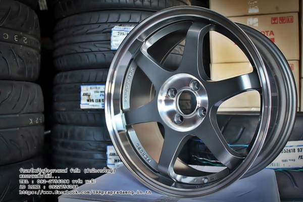 TE37 SL ขอบ17X8 ET35 4H100 สี GM/CP/LP