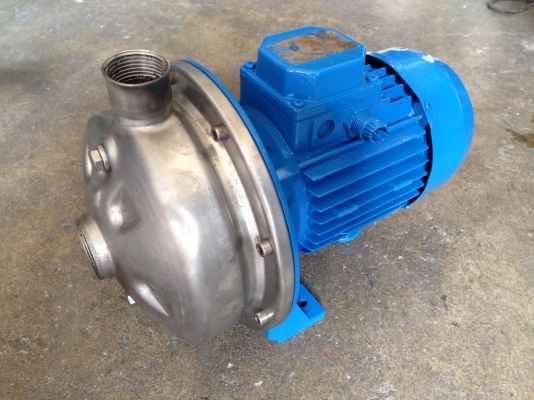 ขายปั้มน้ำหอยโข่งหัวปั้มสแตนเลส Ebara 1.2HP. 380V สภาพดี เดิมๆทำสีใหม่ วิ่งนิ่ม พร้อมใช้งาน