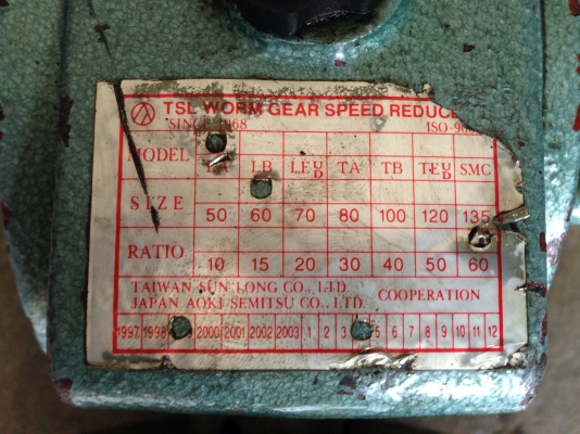 ขายหัวเกียร์ทดรอบ TSL เบอร์ 60 อัตราทด 1:60 สภาพสวย หมุนนิ่ม พร้อมใช้งาน ขายหัวเกียร์ทดรอบ TSL เบอร์ 60 อัตราทด 1:60 สภาพสวย หมุนนิ่ม พร้อมใช้งาน