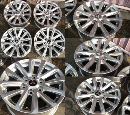 แม็กเปล่า Mitsubishi All New Triton ขอบ 17 กว้าง 7.5 ET+38 สภาพเดิมๆถอดป้ายแดง สวยๆไม่คดไม่ดุ้ง ไม่เคยเก็บสี มีรอย ยก-วาง เล็กน้อย  ราคา 4 วง 6,500 บาท