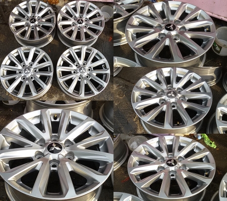 แม็กเปล่า Mitsubishi All New Triton ขอบ 17 กว้าง 7.5 ET+38 สภาพเดิมๆถอดป้ายแดง สวยๆไม่คดไม่ดุ้ง ไม่เคยเก็บสี มีรอย ยก-วาง เล็กน้อย  ราคา 4 วง 6,500 บาท