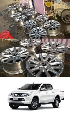 แม็กเปล่า Mitsubishi All New Triton ขอบ 17 กว้าง 7.5 ET+38 สภาพเดิมๆถอดป้ายแดง สวยๆไม่คดไม่ดุ้ง ไม่เคยเก็บสี มีรอย ยก-วาง เล็กน้อย  ราคา 4 วง 6,500 บาท