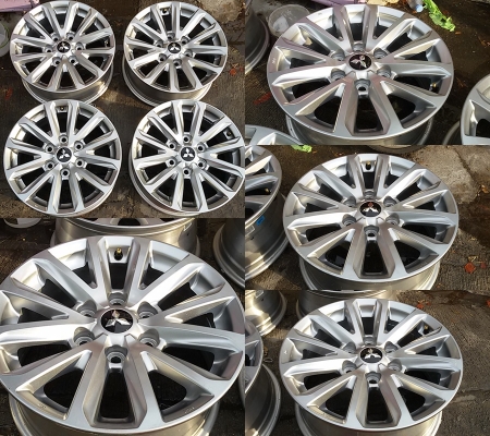 แม็กเปล่า Mitsubishi All New Triton ขอบ 17 กว้าง 7.5 ET+38 สภาพเดิมๆถอดป้ายแดง สวยๆไม่คดไม่ดุ้ง ไม่เคยเก็บสี มีรอย ยก-วาง เล็กน้อย  ราคา 4 วง 6,500 บาท
