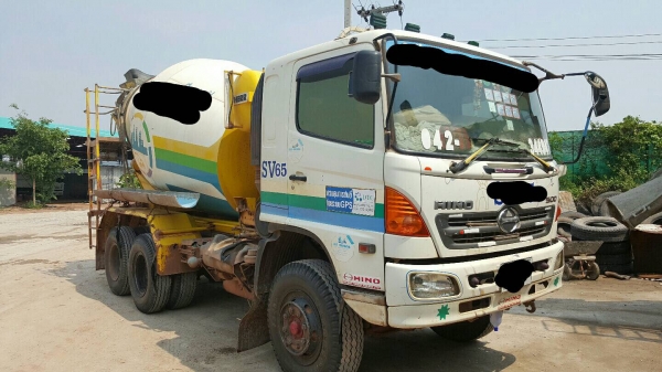 ขาย รถโม่ปูน 7 คิว HINO FM1A 344 ปี 52 คัสซีสวยตลอดเส้น เครื่องเดิม เกียร์เดิม ทะเบียนเต็มพร้อมโอน