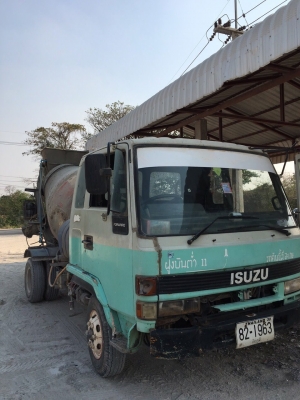 "หกล้อโม่ปูนอีซูซุ FRR 195. แรงม้า  2.5 คิวปั้มไดกิ้น รถนอกเต็มตัว"