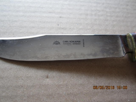 ขายมีดตราตางานเก่าMade in Germany. ด้ามเขาสัตว์งานเก่าเก็บ40ปี