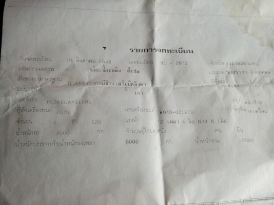 ขายรถหกล้อ ราคาถูก ติดต่อ 0810371003