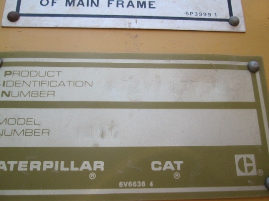 รถเกรด 140G # 72V11776 : Caterpillar รถนอก นำเข้า โทร. กุ้ง:0813062283