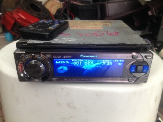 PANASONIC CQ DMR993 เล่น DVD MP3 มีรีโม้ตเก่าญี่ปุ่นสภาพตามรูป