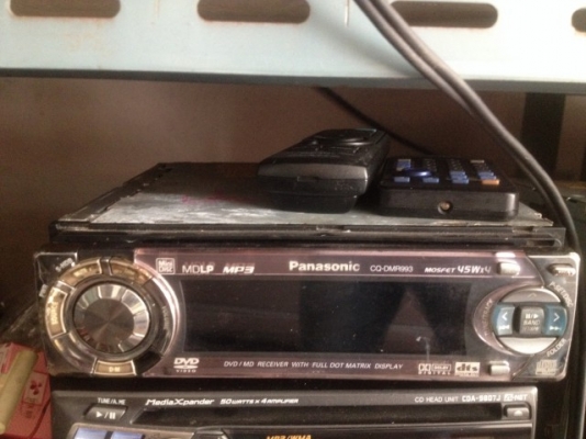PANASONIC CQ DMR993 เล่น DVD MP3 มีรีโม้ตเก่าญี่ปุ่นสภาพตามรูป