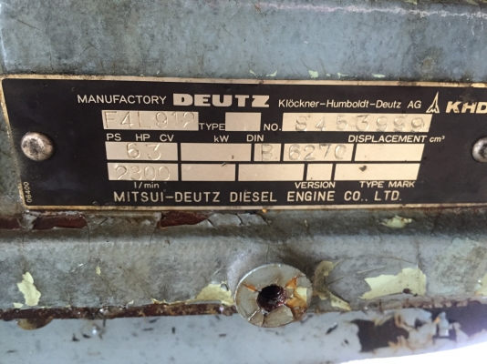 ขายเครื่อง ดอยซ์(DEUTZ) 4สูบเก่าญี่ปุ่นรุ่น F4L 912 สภาพสวยมากๆ ขายเครื่อง ดอยซ์(DEUTZ) 4สูบเก่าญี่ปุ่นรุ่น F4L 912 สภาพสวยมากๆ