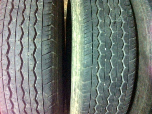 ยางบริสโตน 195R15 ปี13 ชุด2500บาท ยางประมูลกรมตำรวจ