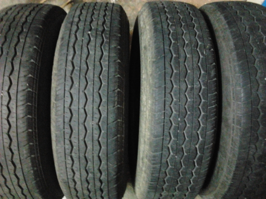 ยางบริสโตน 195R15 ปี13 ชุด2500บาท ยางประมูลกรมตำรวจ