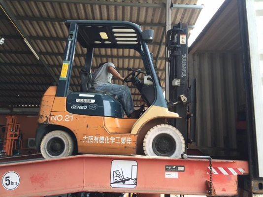 ขาย ฟอล์คลิฟต์ 1.5 ตัน TOYOTA 7FD15 รถเก่าญี่ปุ่น