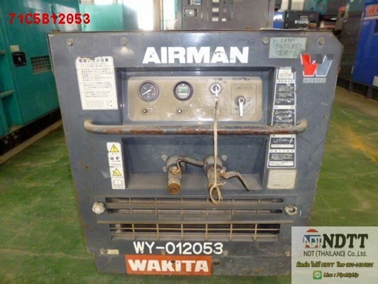 ปั้มลม AIRMAN PDS90SC #71C-5B12053 2003Yr 2403Hr สภาพสวยๆครับ เก่าญี่ปุ่นไม่เคยใช้งานในไทยครับ