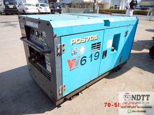 ปั้มลม AIRMAN PDS70S #70-5B10619 2002Yr 2708Hr สภาพสวยๆครับ เก่าญี่ปุ่นไม่เคยใช้งานในไทยครับ