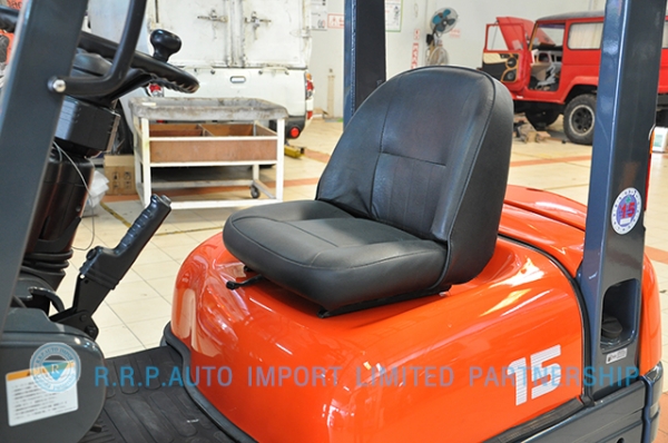 ขายรถโฟล์คลิฟท์มือสอง TOYOTA รุ่น 6FD15-11559 ราคา 265,000 บาท นำเข้าจากประเทศญี่ปุ่น 100\% ไม่เคยใช้งานในประเทศไทย