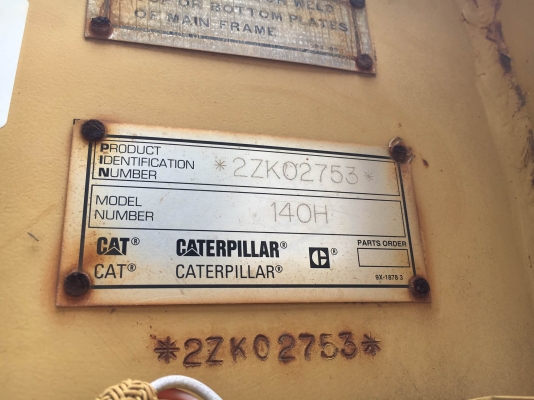 รถเกรด Caterpillar 140H #2ZK02753 นำเข้าจากอเมริกา โทร. 080-6565422 (หนิง)
