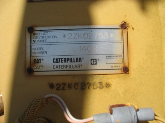 รถเกรด Caterpillar 140H #2ZK02753 นำเข้าจากอเมริกา โทร. 080-6565422 (หนิง)