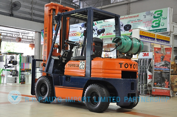 ขายรถโฟล์คลิฟท์มือสอง TOYOTA รุ่น 5FG25-11591 ราคา 275,000 บาท สภาพเดิมจากญี่ปุ่นจากประเทศญี่ปุ่น ไม่เคยใช้งานในไทย