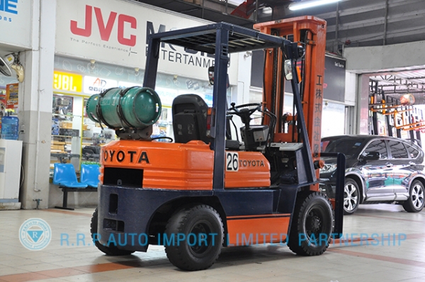 ขายรถโฟล์คลิฟท์มือสอง TOYOTA รุ่น 5FG25-11591 ราคา 275,000 บาท สภาพเดิมจากญี่ปุ่นจากประเทศญี่ปุ่น ไม่เคยใช้งานในไทย