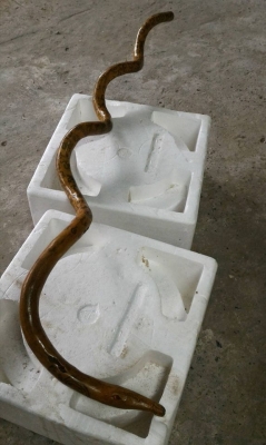 ไม้ครูคฑาเทพจำแลง จารยันต์ทั่วทั้งลำ อุดผง อุดพลอยเสก อุดผงพุทธคุณ 3จุด ใช้ตกแต่งร้านค้า หรือเสริมดวงหนุนดวงผู้ครอบครอง สร้างเพียงชิ้นเดียว