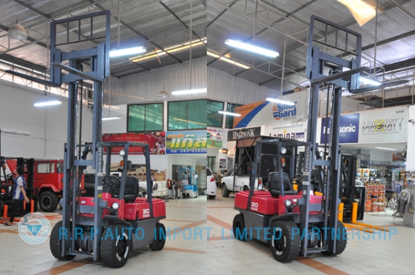 ขายรถโฟล์คลิฟท์มือสอง NISSAN  รุ่น FGJ02-111180 ราคา 325,000 บาท นำเข้าจากประเทศญี่ปุ่น 100\% ไม่เคยใช้งานในไทย