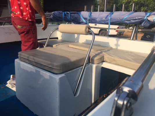 สำราญ มารีน ขายเรือไฟเบอร์กลาส18ฟุต ใหม่