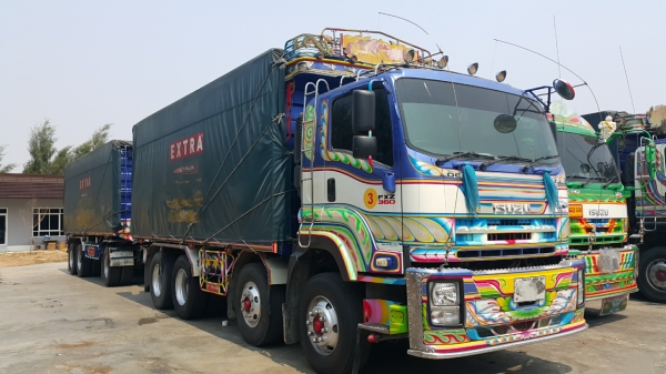 ขายรถพ่วง 24 ล้อ แม่-ลูก กระบะเนียมคอกเกษตรดั้ม อู่.ซี ที ทรัค ISUZU 360 ปี.52 รถสวย ราคา.2550000 ต่อรองกันครับ