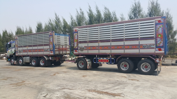 ขายรถพ่วง 24 ล้อ แม่-ลูก กระบะเนียมคอกเกษตรดั้ม อู่.ซี ที ทรัค ISUZU 360 ปี.52 รถสวย ราคา.2550000 ต่อรองกันครับ