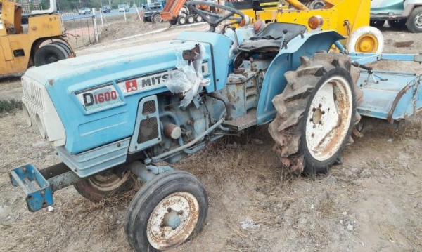 ขาย - รถไถนา นั่งขับ MITSUBISHI 15 แรง พร้อมโรตารี่ เก่านอก พร้อมใช้งาน