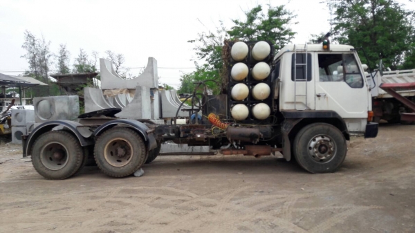 ขาย หัวคัสซี 10 ล้อ ไอ้หลง FN527M-TC0045 ติดแก๊ส NGV 10 ถัง เครื่อง 6D16 เทอร์โบ 220 แรงม้า ช่วงล่างดี คัสซีสวยตลอดเส้น ทะเบียนครบพร้อมโอน