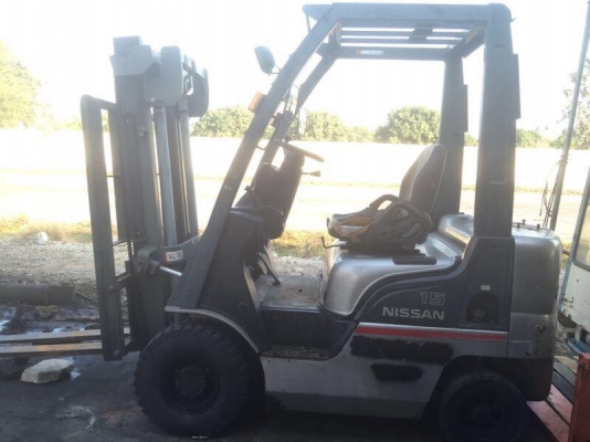 Nissan PL015D Forklift Japan Used 100\% ขนาดยก1500Kg รุ่นใหม่ล่าสุด ระบบหัวฉีด