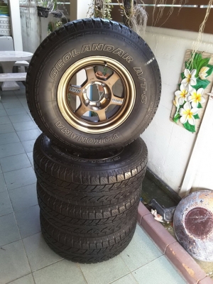 TE37x +  ฺBF All USA. 265/70/16 ปี10 สวยๆ 1ชุด