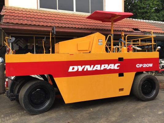 ขายด่วนรถบดล้อยาง7ล้อ DYNAPAC CP20W ตรวจเช็คพร้อมใช้ทำสี เล่มทะเบียน