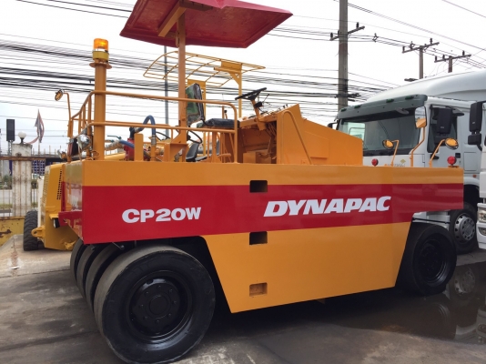 ขายด่วนรถบดล้อยาง7ล้อ DYNAPAC CP20W ตรวจเช็คพร้อมใช้ทำสี เล่มทะเบียน