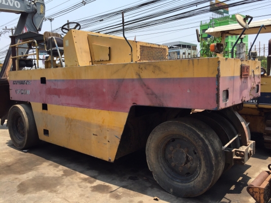 ขายด่วนรถบดล้อยาง7ล้อ DYNAPAC CP20W ตรวจเช็คพร้อมใช้ทำสี เล่มทะเบียน