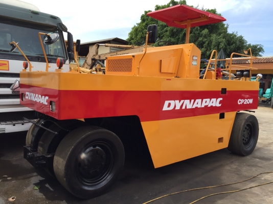 ขายด่วนรถบดล้อยาง7ล้อ DYNAPAC CP20W ตรวจเช็คพร้อมใช้ทำสี เล่มทะเบียน