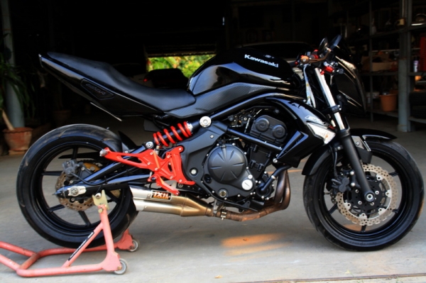 ขาย KAWASAKI ER 6 N ปี2009 ABS ท่อสูตรixil ล้อโตZX 123000